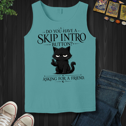 Skip Intro Button- Tank Top