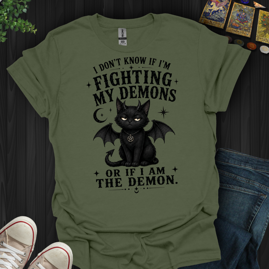 Fighting The Demon Or Am The Demon- T-Shirt