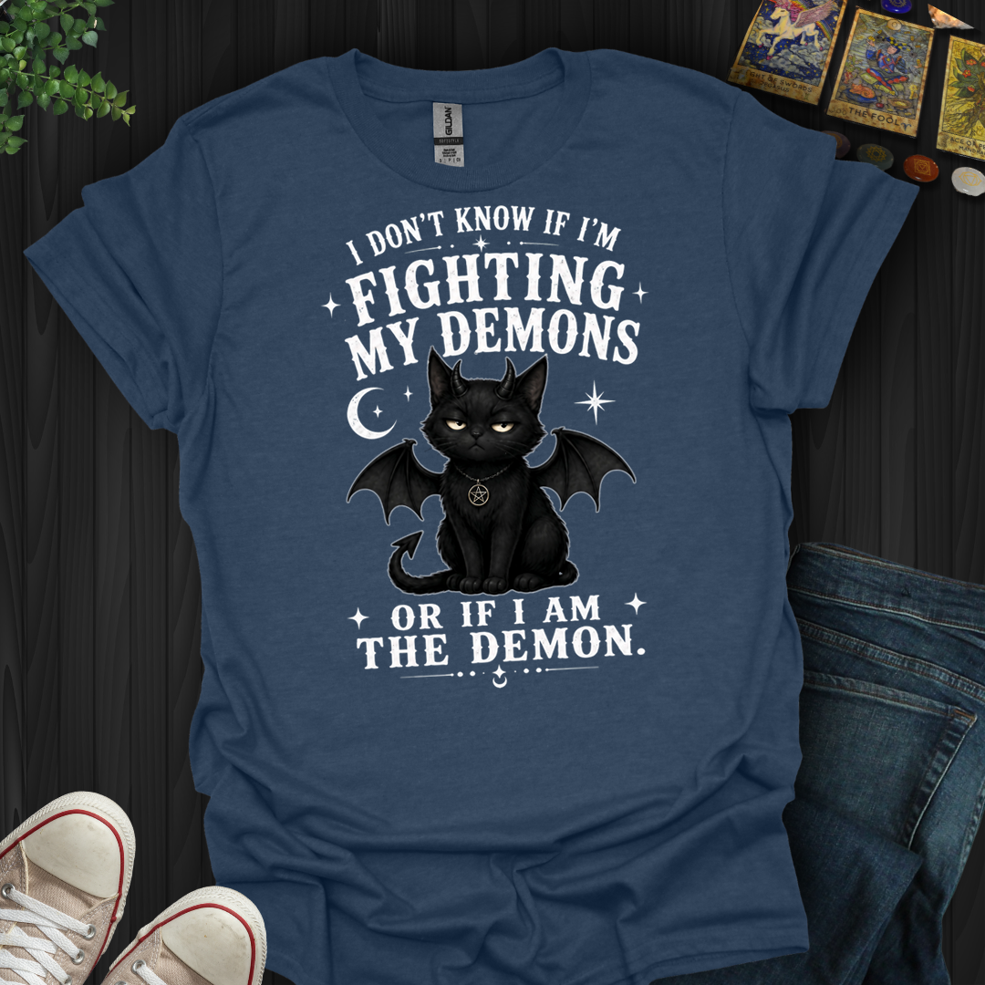 Fighting The Demon Or Am The Demon- T-Shirt