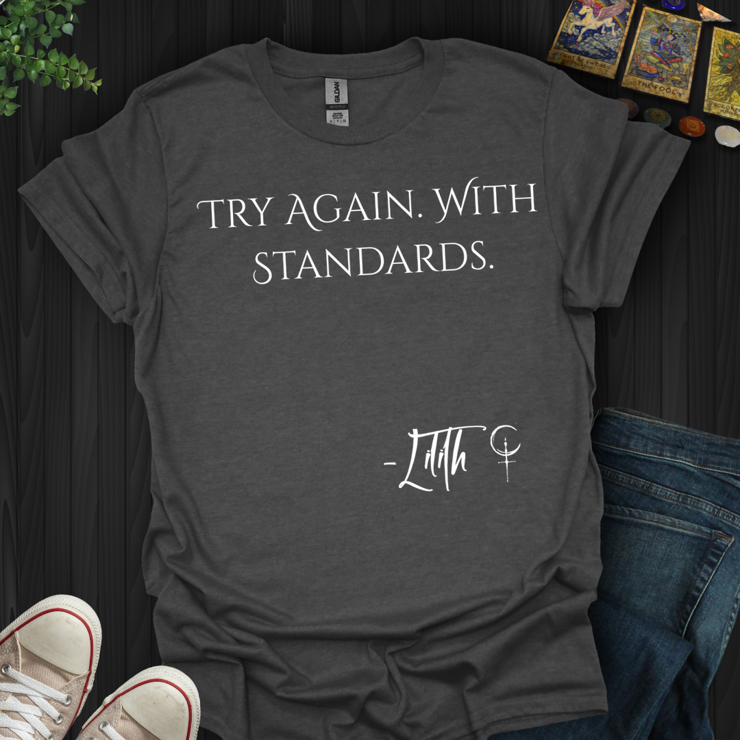 Try Again. With Standards- T-Shirt