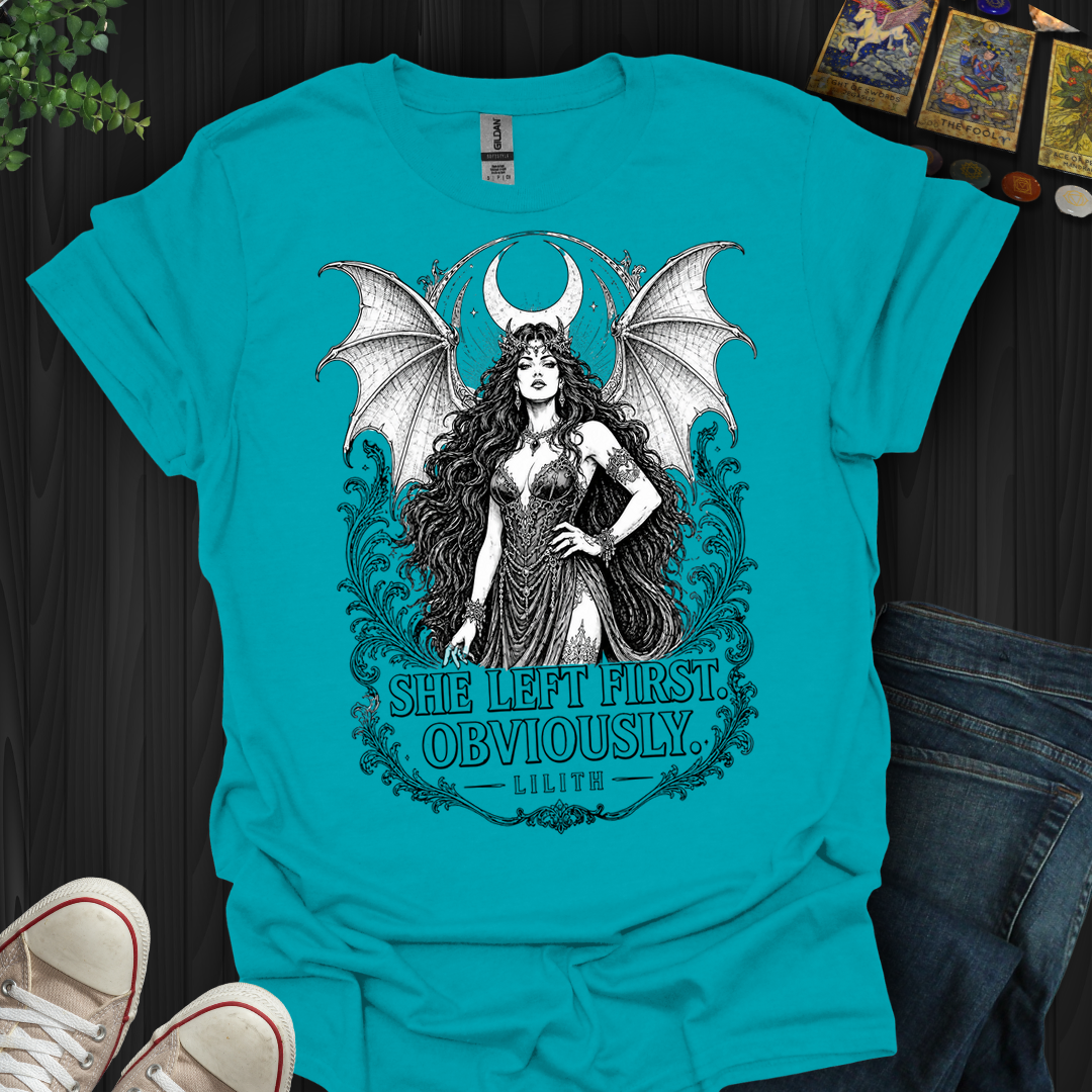 She Left First- T-Shirt