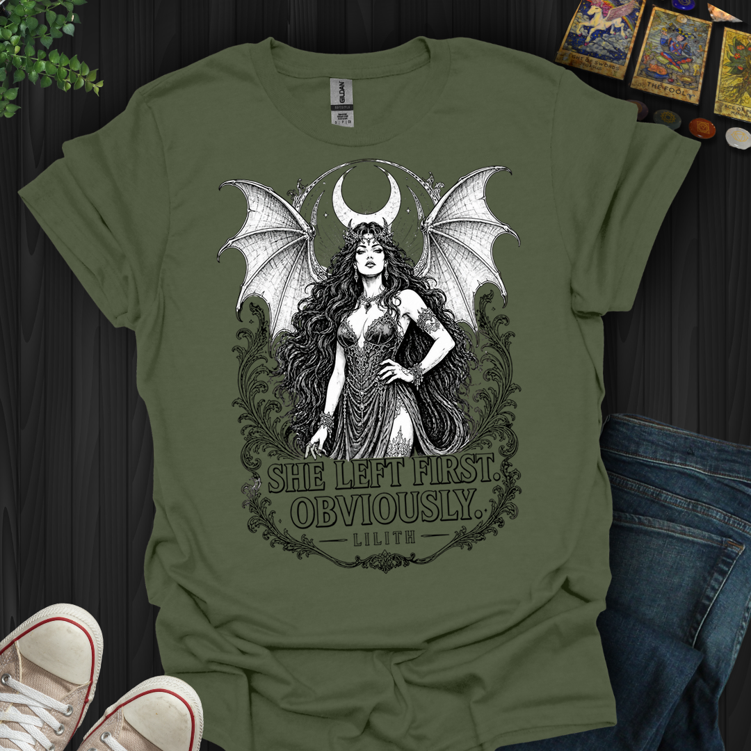 She Left First- T-Shirt
