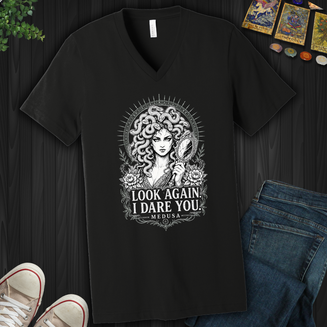Look Again Medusa- V-Neck