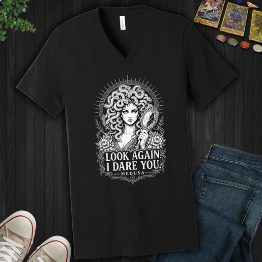 Look Again Medusa- V-Neck