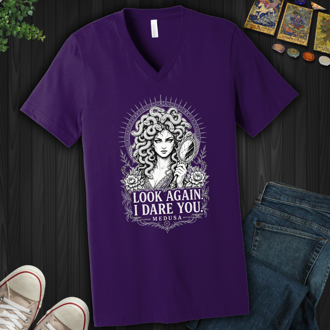 Look Again Medusa- V-Neck