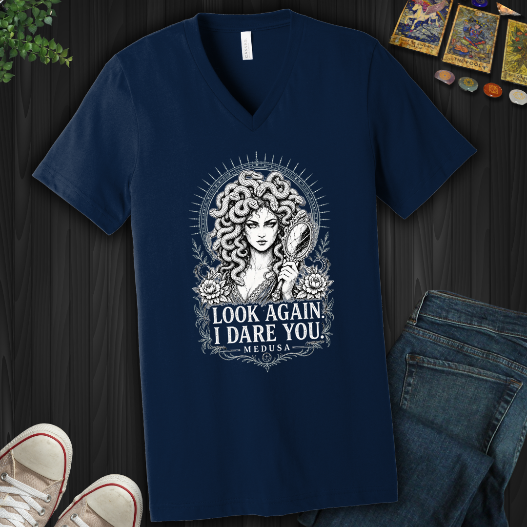 Look Again Medusa- V-Neck