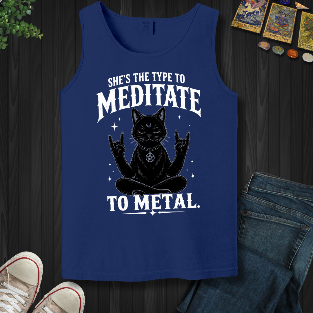 Meditate To Metal- Tank Top