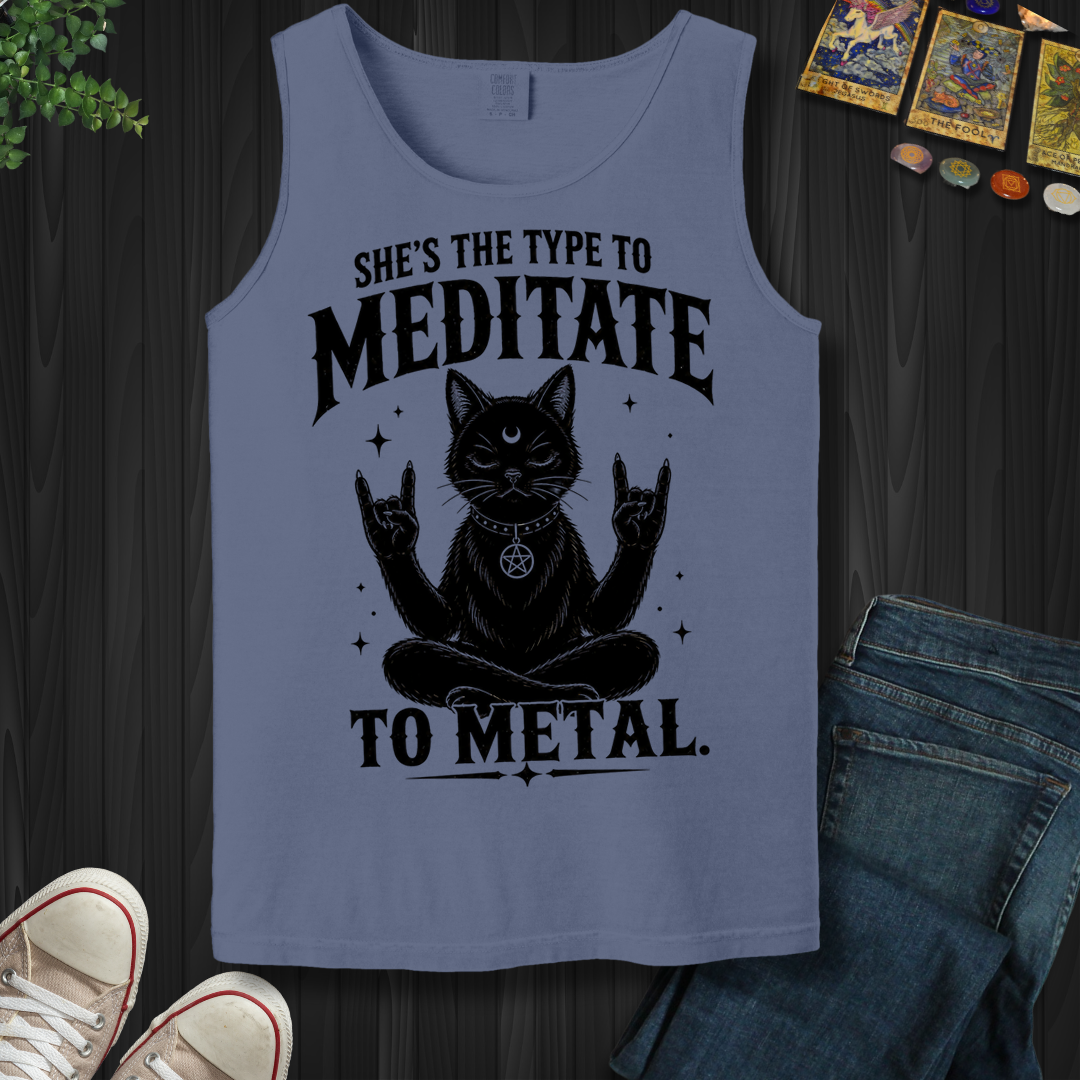 Meditate To Metal- Tank Top