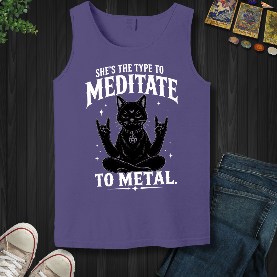 Meditate To Metal- Tank Top