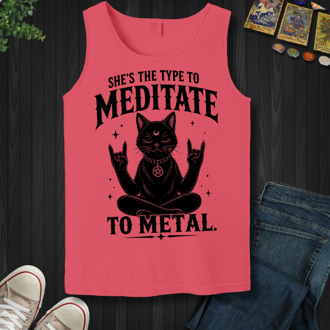 Meditate To Metal- Tank Top