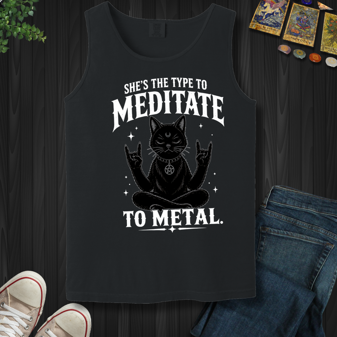 Meditate To Metal- Tank Top