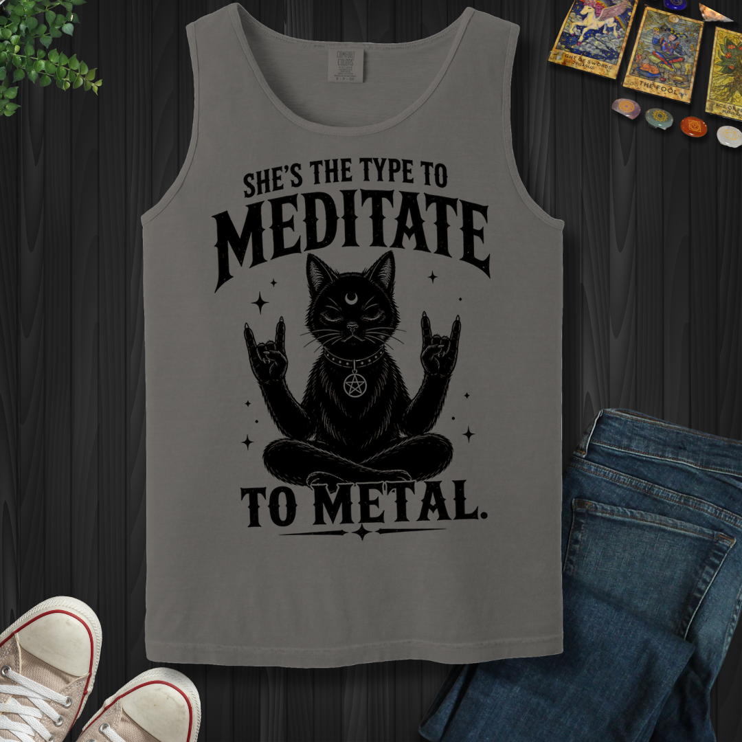 Meditate To Metal- Tank Top