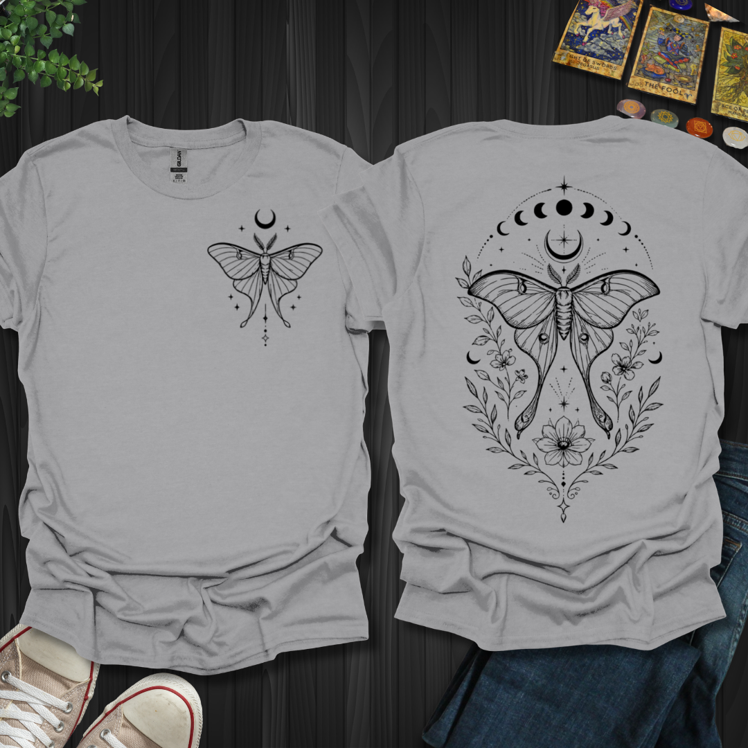 Luna Moth Garden Front and Back T-Shirt