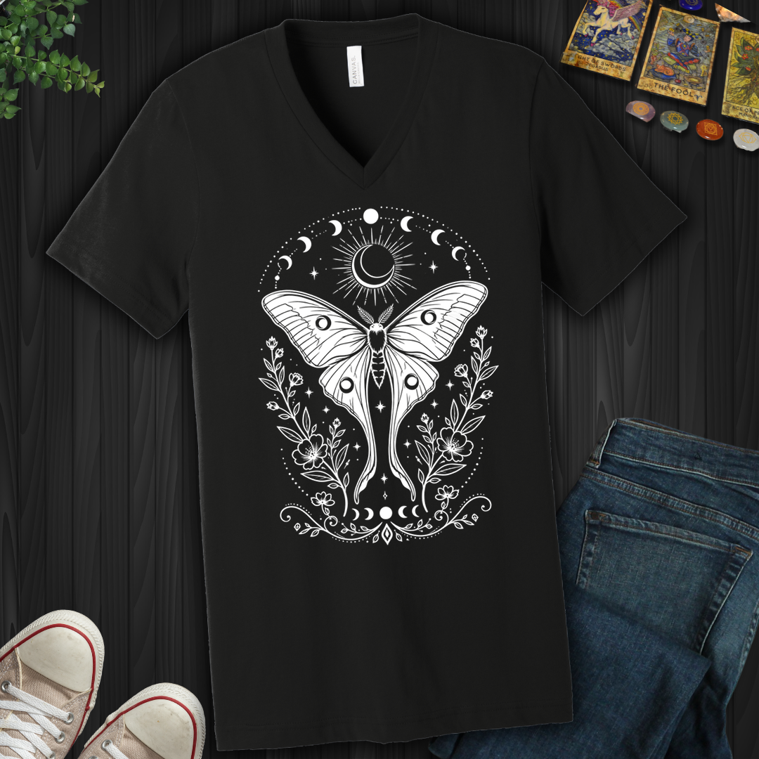 Moonlit Moth- V-Neck