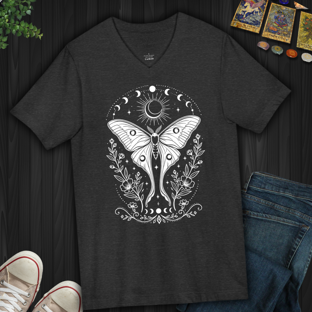 Moonlit Moth- V-Neck