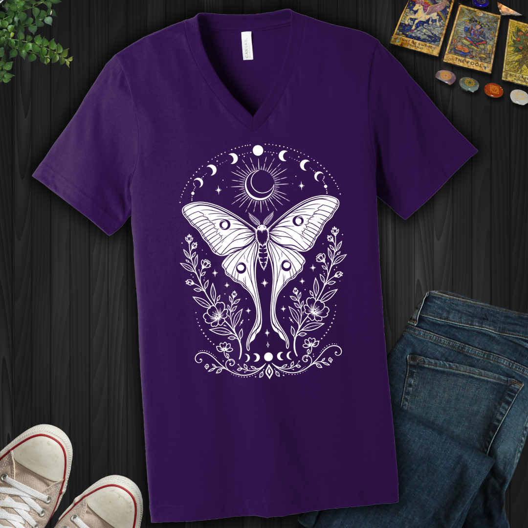 Moonlit Moth- V-Neck