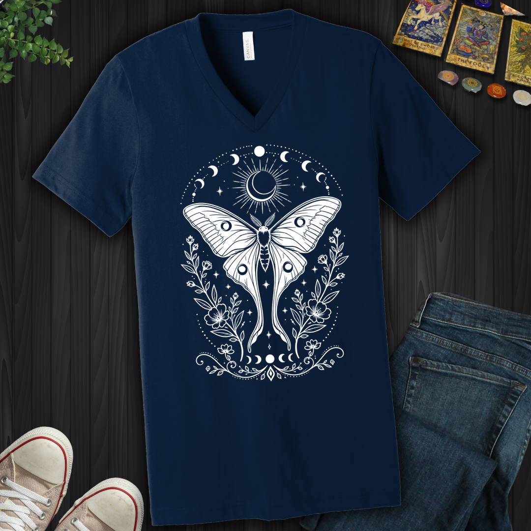 Moonlit Moth- V-Neck