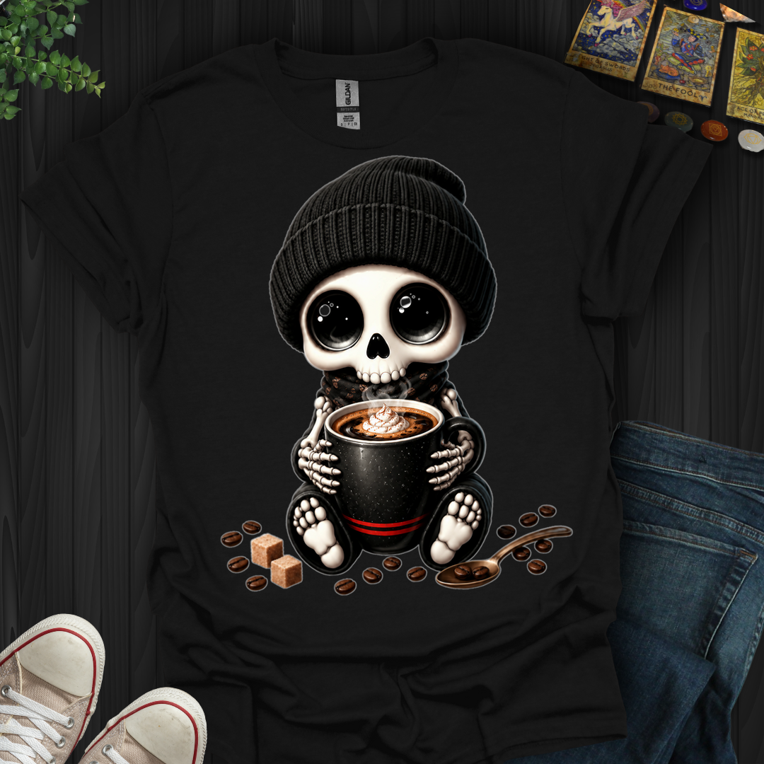 Dead Cute For Coffee- T-Shirt