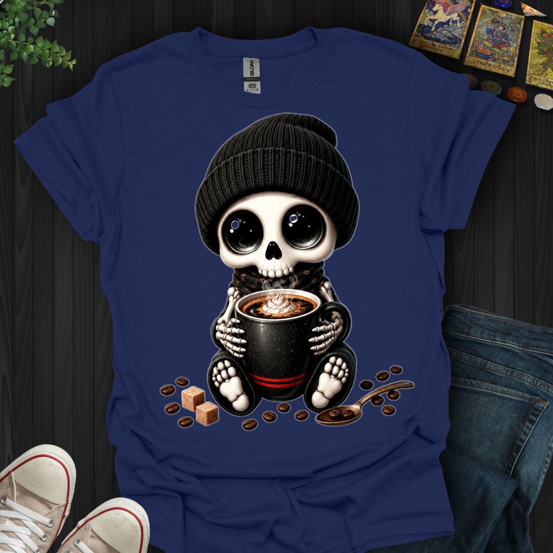 Dead Cute For Coffee- T-Shirt