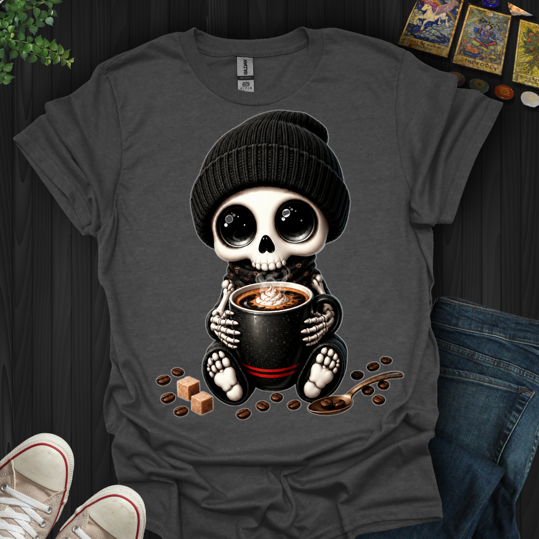 Dead Cute For Coffee- T-Shirt