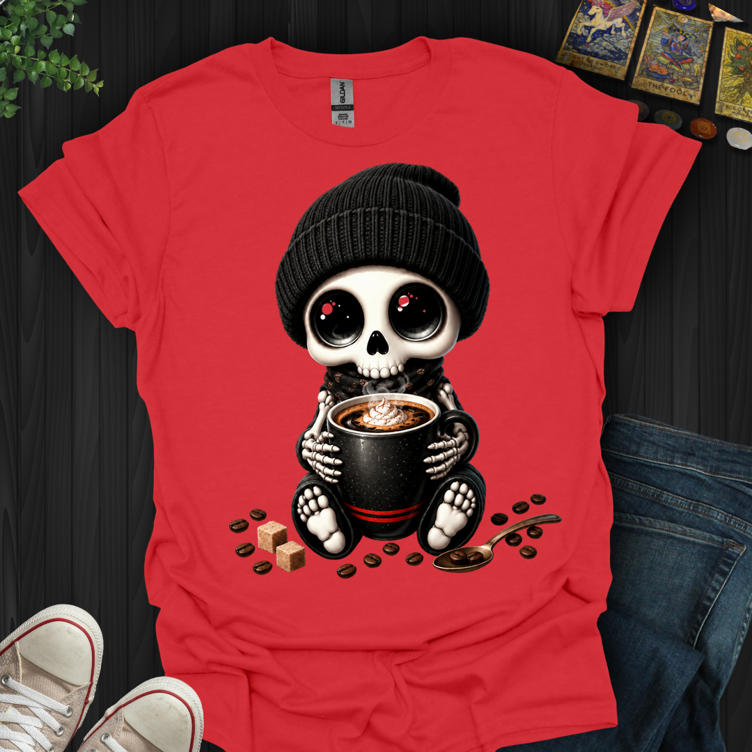 Dead Cute For Coffee- T-Shirt