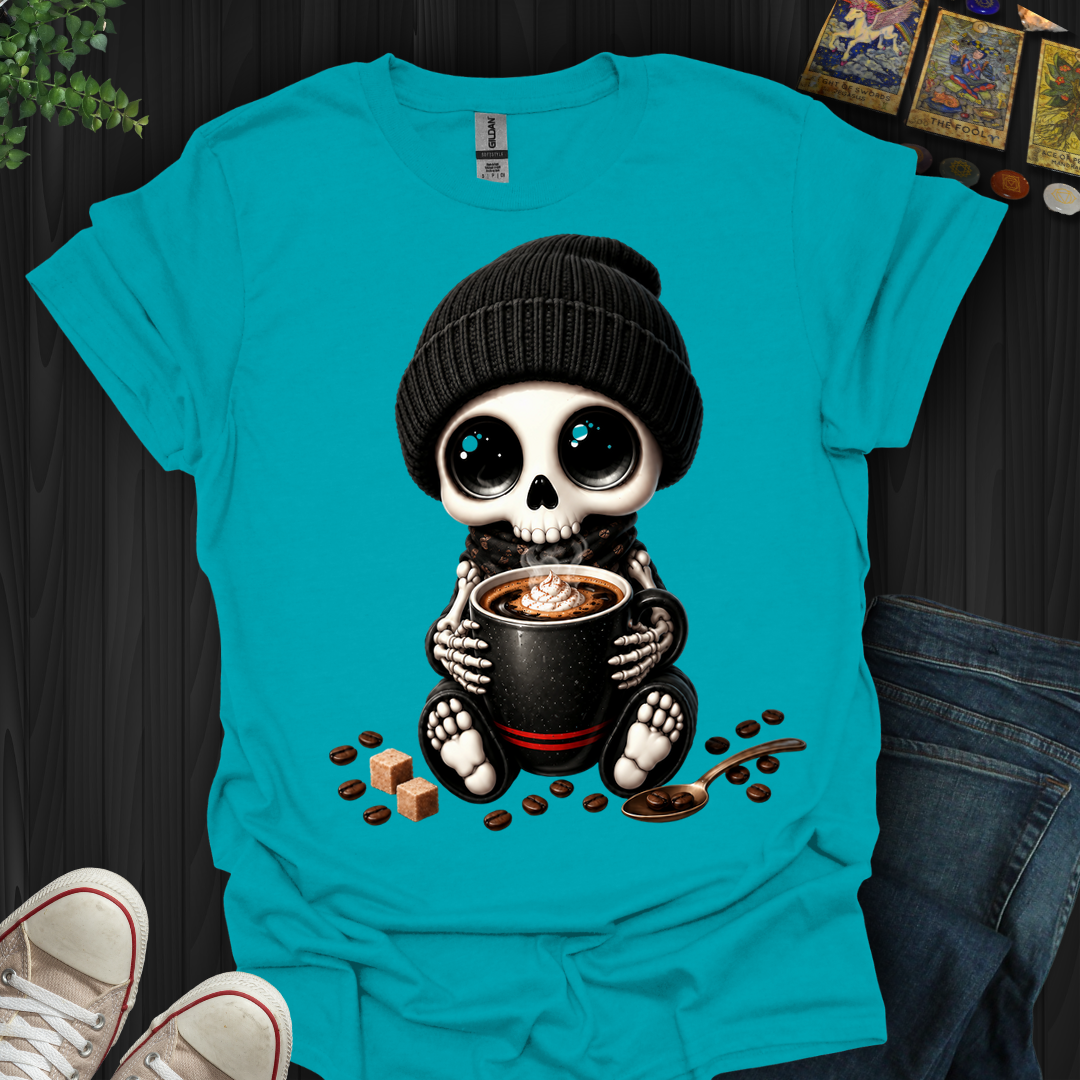 Dead Cute For Coffee- T-Shirt