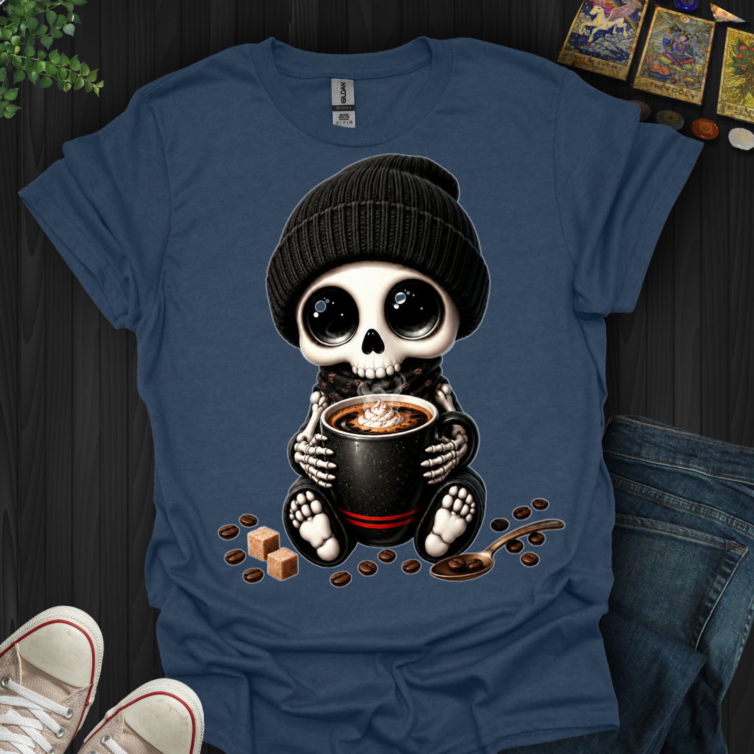 Dead Cute For Coffee- T-Shirt