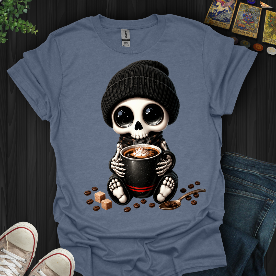 Dead Cute For Coffee- T-Shirt