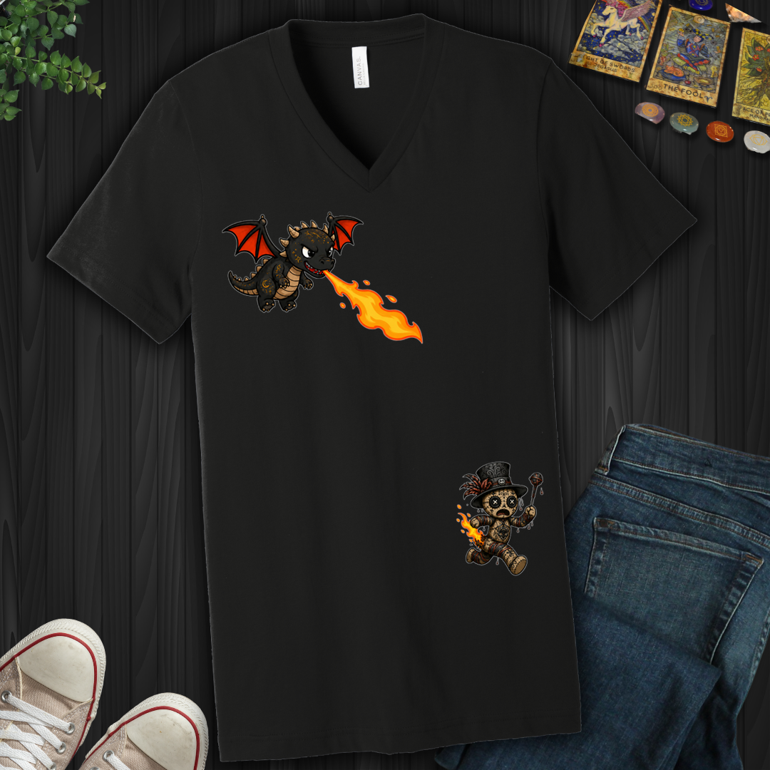 F'D Around And Found Fire- V-Neck