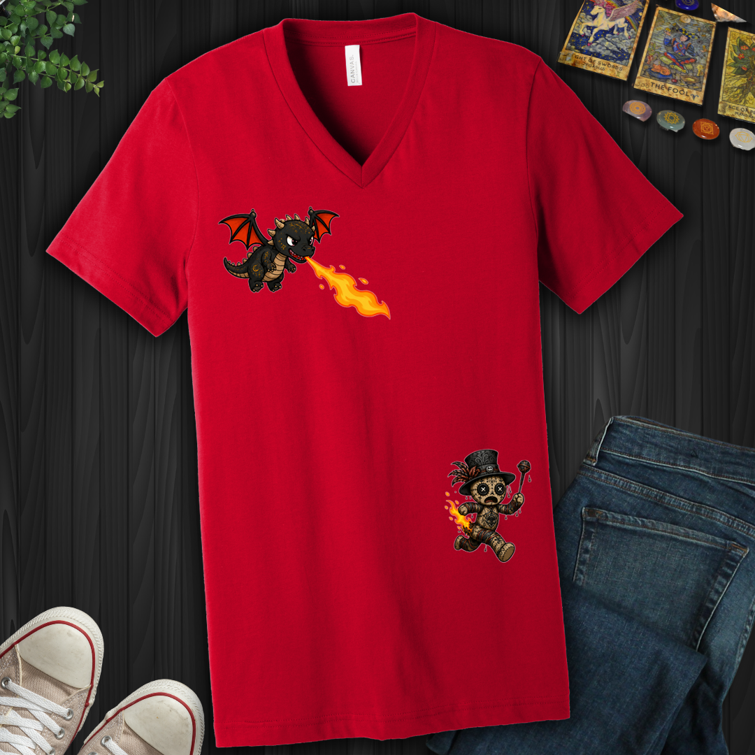 F'D Around And Found Fire- V-Neck