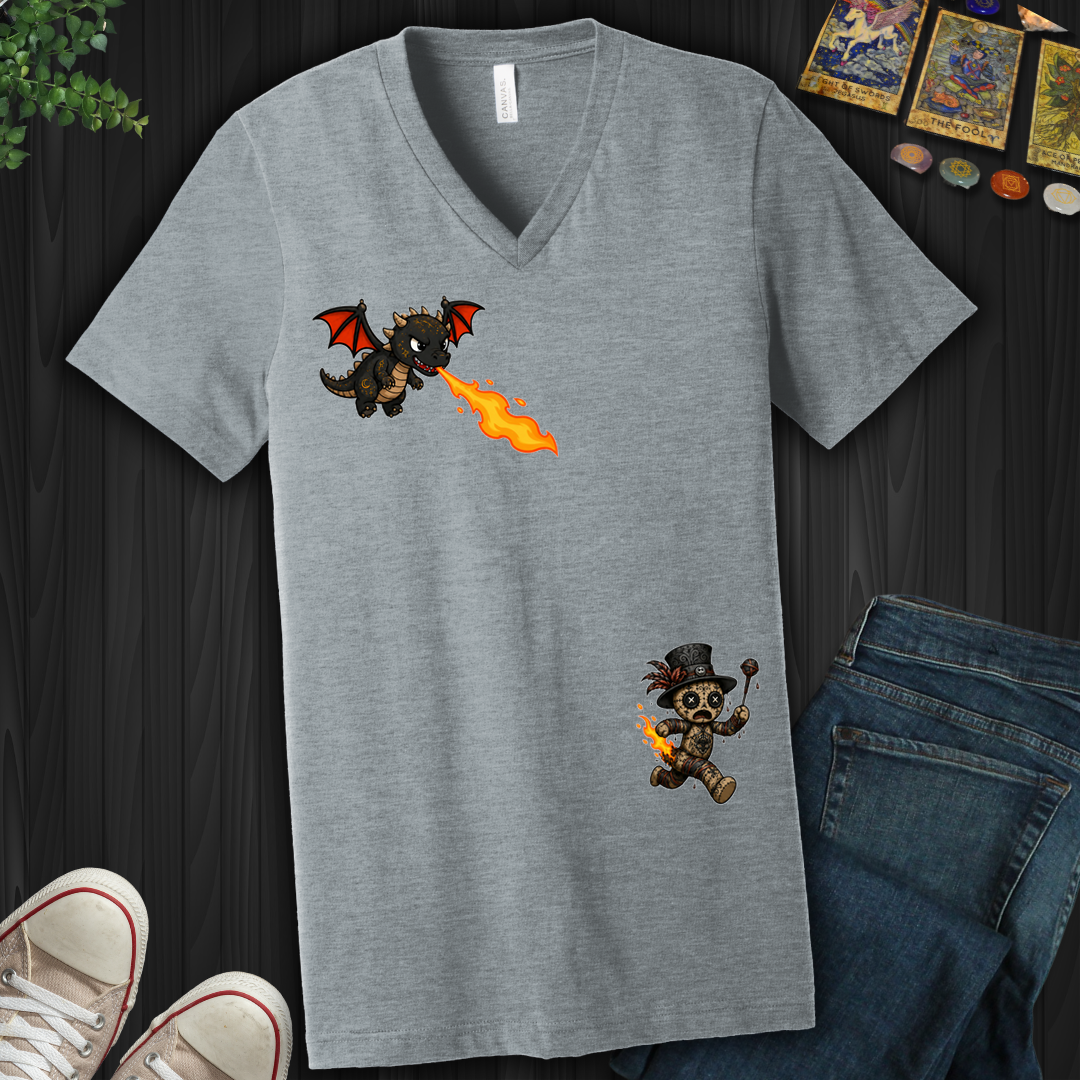 F'D Around And Found Fire- V-Neck