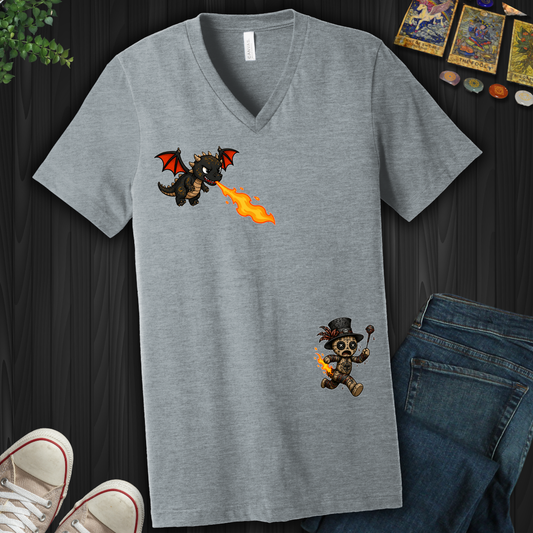 F'D Around And Found Fire- V-Neck