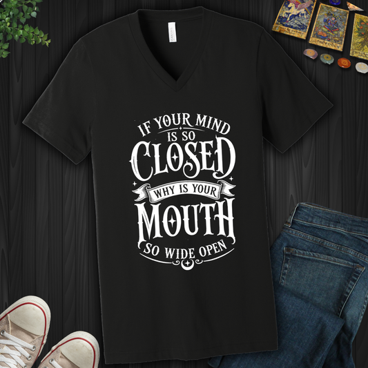 Mind So Closed- V-Neck