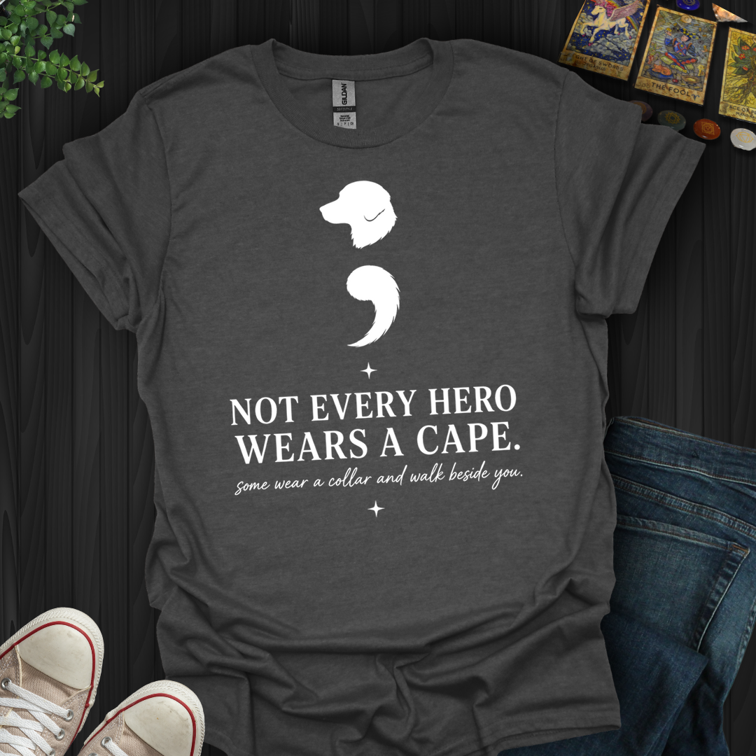 Dog Semicolon- T-Shirt