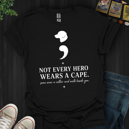 Dog Semicolon- T-Shirt