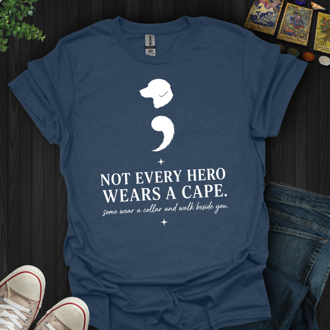 Dog Semicolon- T-Shirt