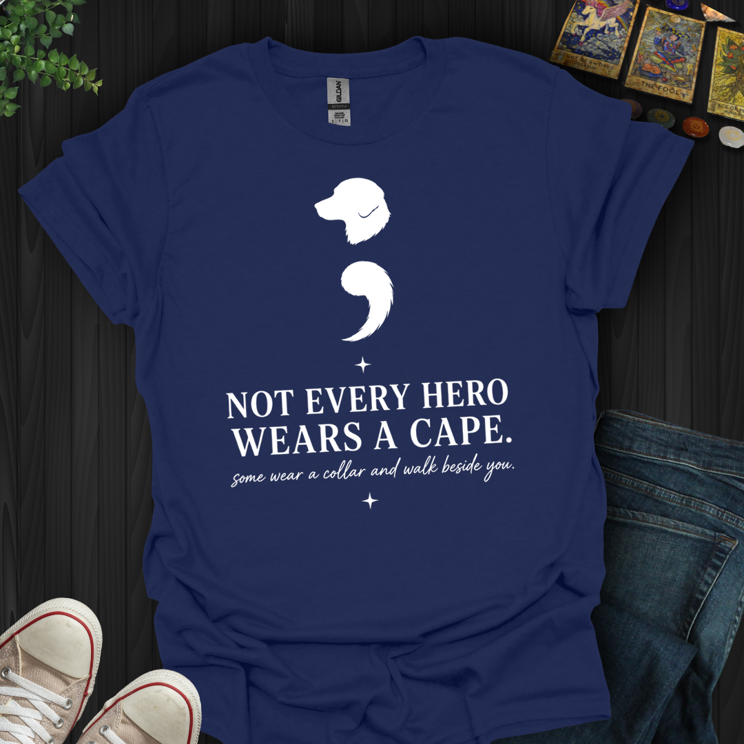 Dog Semicolon- T-Shirt