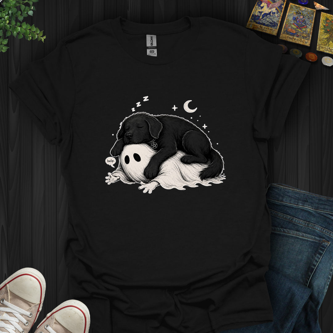 Dog And Ghost- T-Shirt