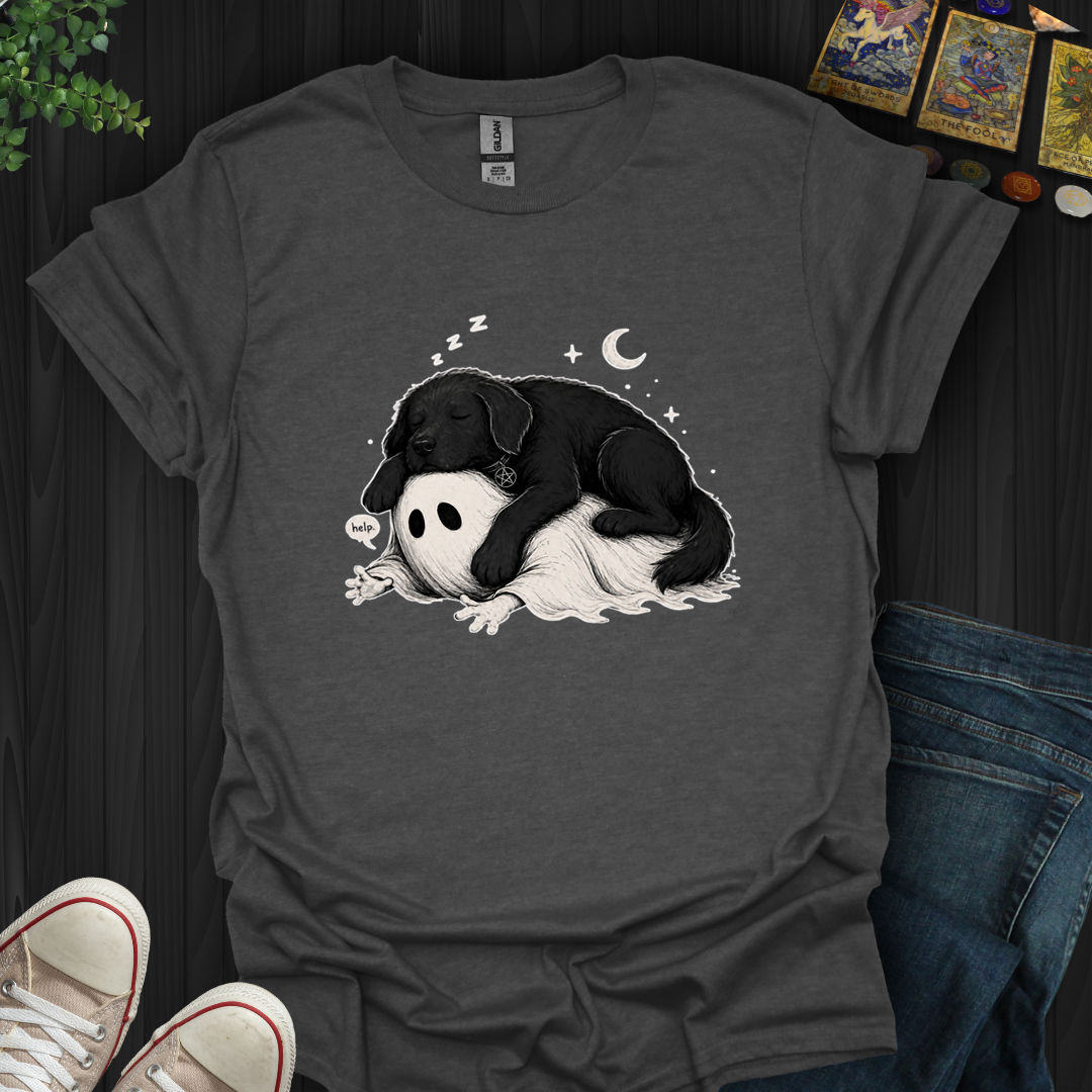 Dog And Ghost- T-Shirt