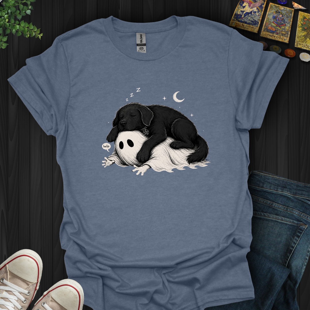 Dog And Ghost- T-Shirt