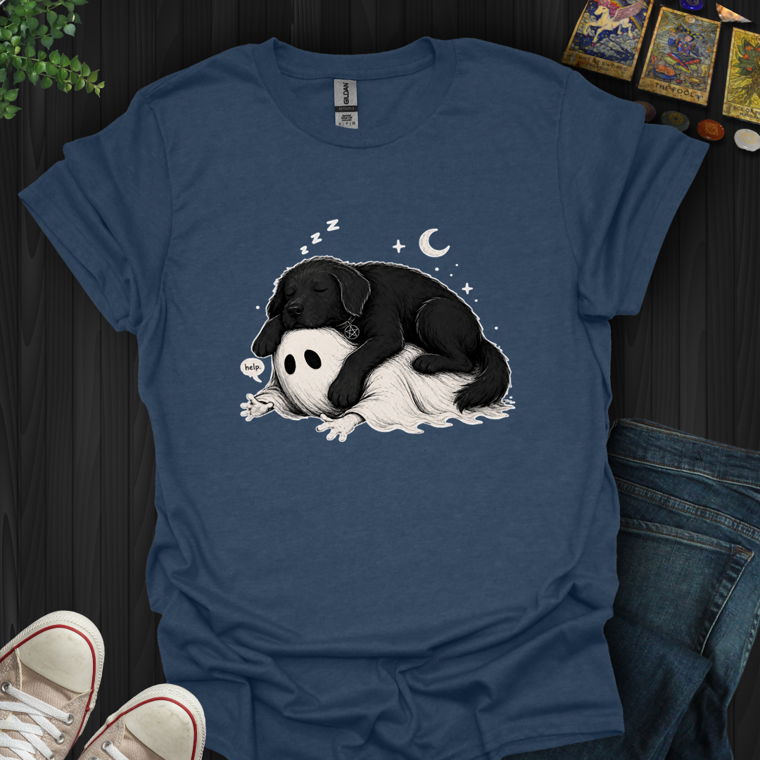 Dog And Ghost- T-Shirt