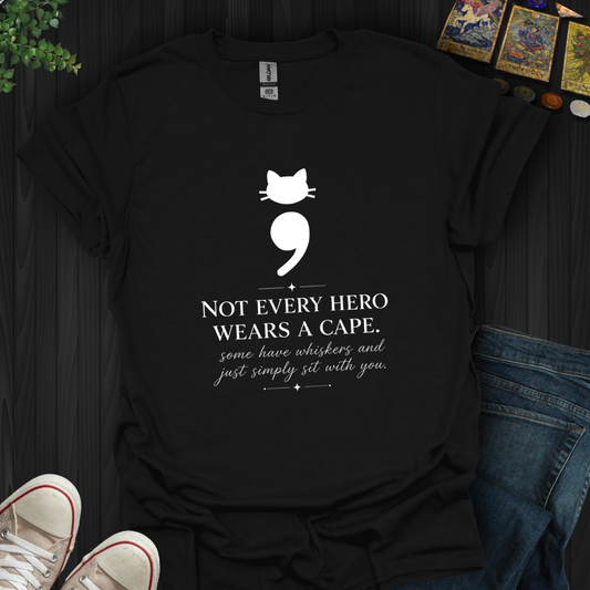 Cat Semicolon- T-Shirt