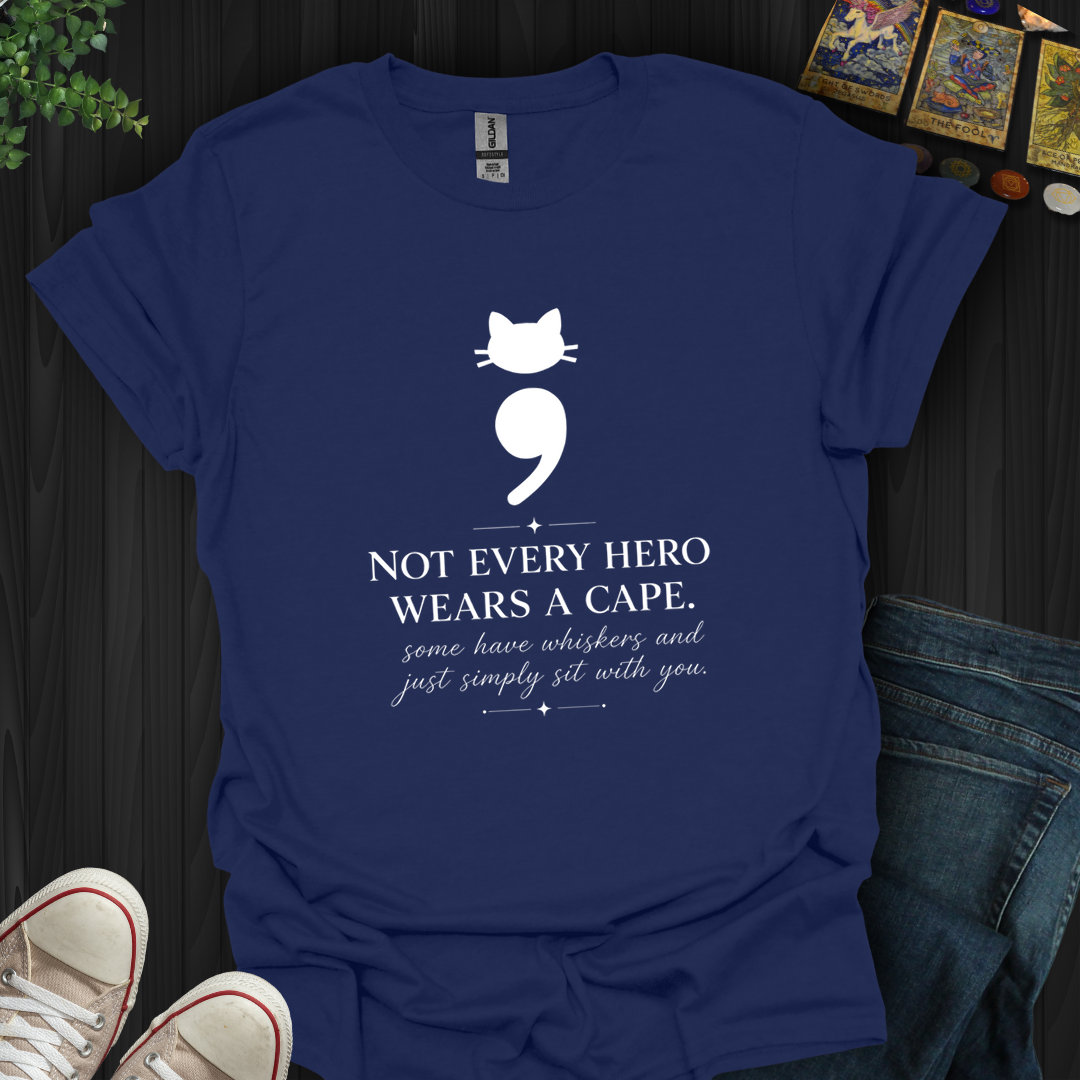 Cat Semicolon- T-Shirt
