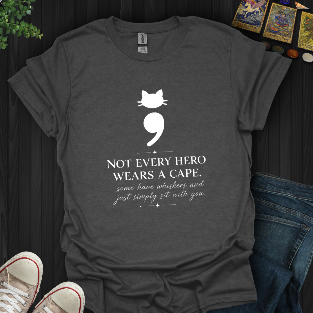 Cat Semicolon- T-Shirt