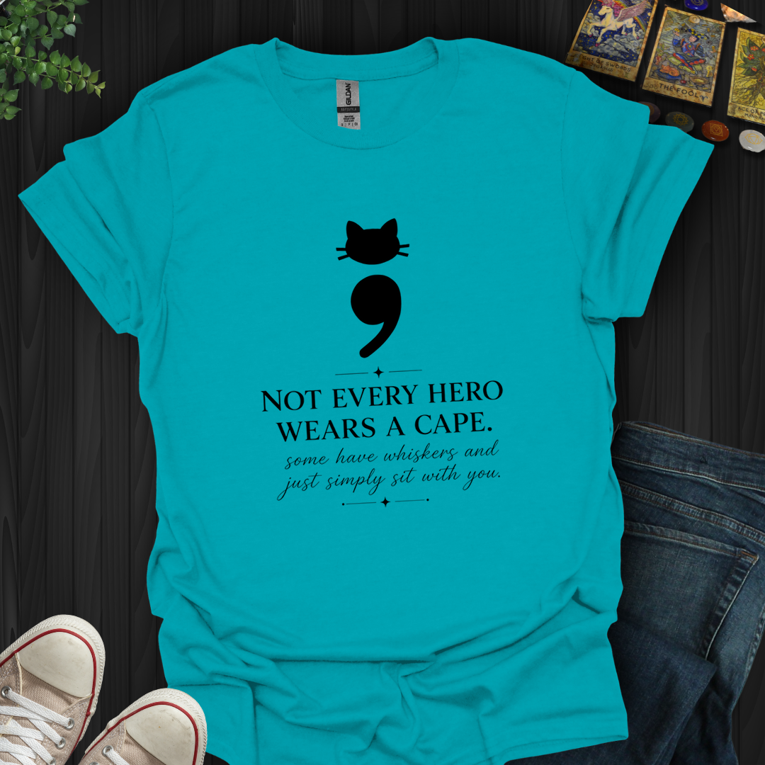 Cat Semicolon- T-Shirt