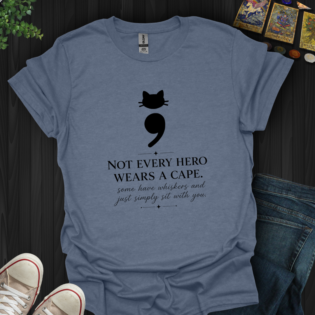 Cat Semicolon- T-Shirt