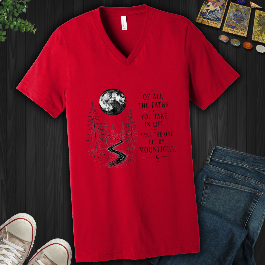 Lit By Moonlight- V-Neck