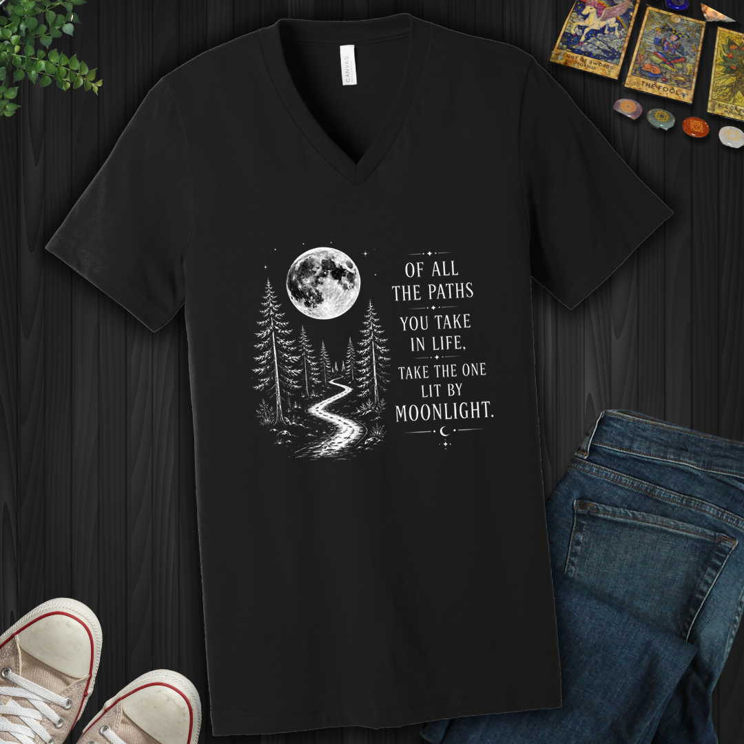 Lit By Moonlight- V-Neck