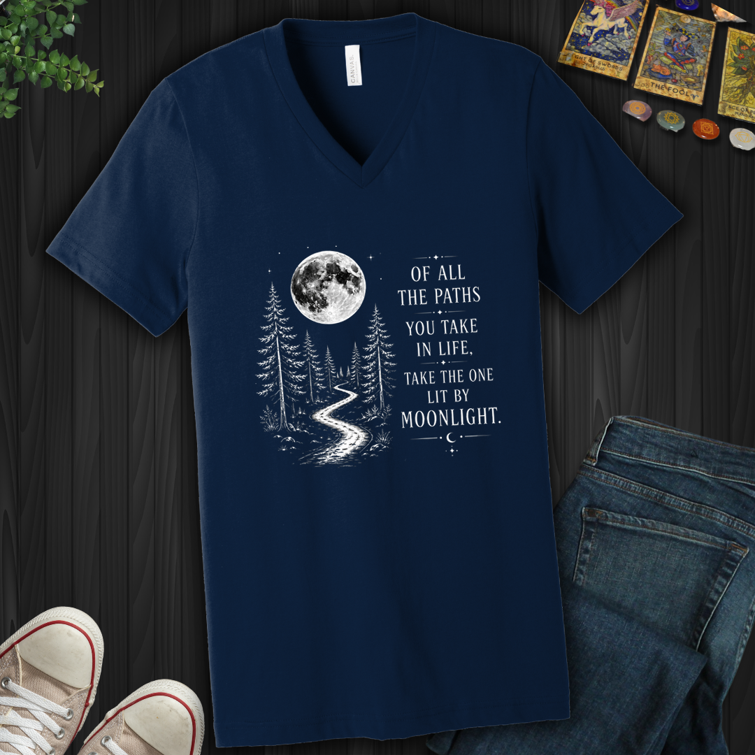 Lit By Moonlight- V-Neck