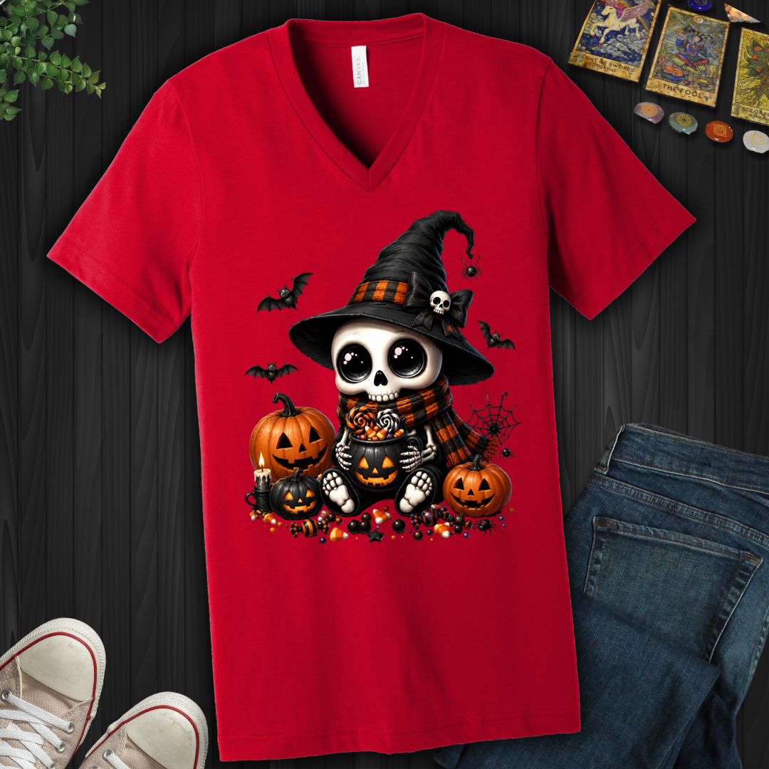 Dead Cute For Halloween- V-Neck